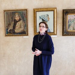 Анна Андрес на відкритті виставки «Ми споглядаємо за вами», 6 лютого 2018 р.