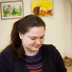 Фото з майстер-класу із виготовлення сувеніру-магніту «Писанка», Марія Кривець 