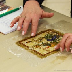 Фото з майстер-класу «Великодній декупаж кухонної дошки», Валентина Лінніченко
