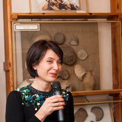 Світлана Долеско на відкритті виставки «Магія поліського орнаменту», 15.02.2017 р.