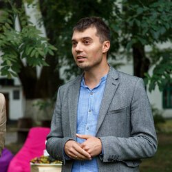 Михайло Кулівник на зустрічі випускників кафедри мистецтвознавчої експертизи, НАКККіМ, 15 вересня 2018 р.