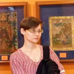 Олена Гомирева на екскурсії від студентів НАОМА, 18 червня 2017 р.