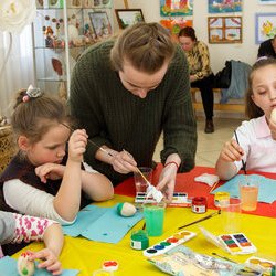 Фото з майстер-класу із виготовлення сувеніру-магніту «Писанка», Анастасія Горобець