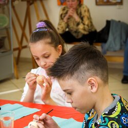 Фото з майстер-класу із виготовлення сувеніру-магніту «Писанка», Анастасія Горобець