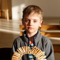 Фото із родинного майстер-класу із плетіння декоративного яйця з рогози, Ірина Контар