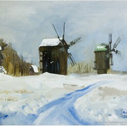 Автор: Ірина Діброва. Виставка живопису «Пейзажна Україна», 20.01 – 4.02.2017 року. 