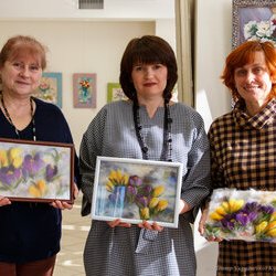 Фото з майстер-класу із валяння з шерсті картини «Акварель», Світлана Клименко
