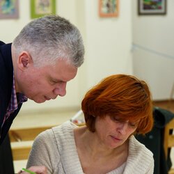 Фото з майстер-класу «Кольорові мазочки, лінії і крапочки. Що з цим робити?», Олег Крець
