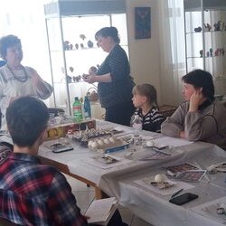Фото з майстер-класу із писанкарства від Зої Сташук