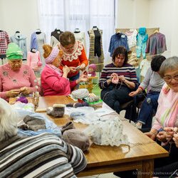 Фото з майстер-класу із в'язання спицями домашніх «чешок», Катерина Степанюк