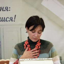 Світлана Долеско на закритті виставки «Тепла осінь», 29.10.2016 р.