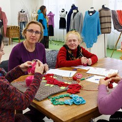Фото з майстер-класу із в'язання гачком об'ємних 3D-квітів, Тетяна Зосімова