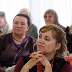 Інна Залізнюк на відкритті виставки «Ірина Свйонтек. Життя присвячене мистецтву», 18 травня 2017 року