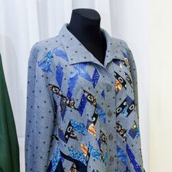 Автор: Ніна Янчуковська. Виставка клаптикового шиття «Україна зоряної мови, Україна Божого Буття», 2 – 23.09.2017 р.