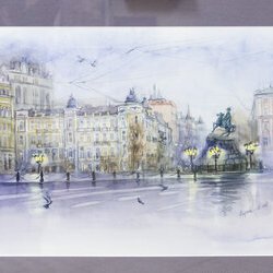 Автор: Марта Ниркова, Виставка «Watercolor. Інтелектуальне мистецтво», 5 - 23.02.2019 р.
