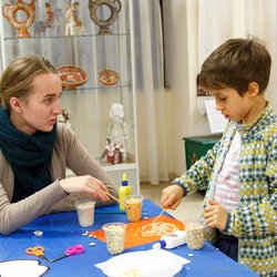 Фото з майстер-класу із виготовлення листівки з природних матеріалів, Анастасія Горобець