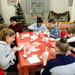 Фото з майстер-класу «Новорічний декупаж свічок», Анна Шпілька