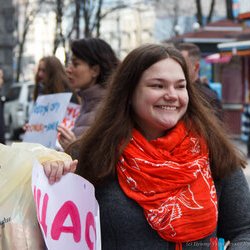 Марія Кривець на святкуванні Дня Щастя на Хрещатику, 20 березня 2017 р.