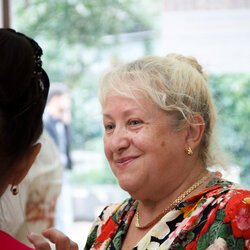 Ніна Янчуковська на відкритті виставки «Україна зоряної мови, Україна Божого Буття», 3 вересня 2017 р.
