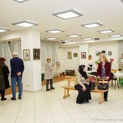 Відкриття виставки «Вишитий живопис Лідії Гончарук», 7 лютого 2018 р.