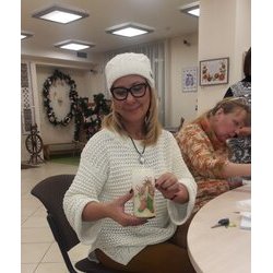 Фото з майстер-класу «Новорічний декупаж свічок», Анна Шпілька