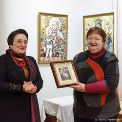 Виставка ікон О.Охапкіна «Від криниці родоводу» в Музеї Гетьманства, 10 січня 2019 р.
