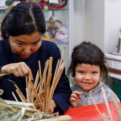 Фото з майстер-класу із виготовлення з рогози личака для подарунків, Ірина Контар