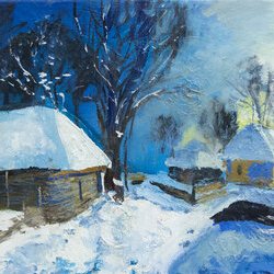 Автор: Ірина Діброва. Виставка живопису «Пейзажна Україна», 20.01 – 4.02.2017 року. 