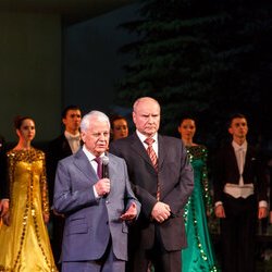 Василь Чернець та Леонід Кравчук на звітному концерті НАКККіМ, 12.12.2016 р.