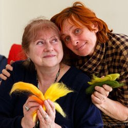 Фото з майстер-класу із валяння з шерсті картини «Акварель», Світлана Клименко