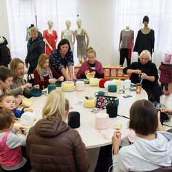 Фото з майстер-класу «В'язання гачком корзини з трикотажної пряжі», Анна Попович