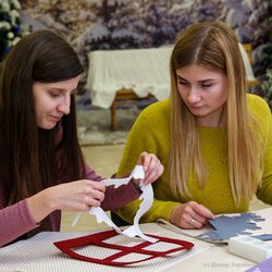 Фото з майстер-класу із виготовлення різдвяного декоративного віконечка, Анна Шпілька