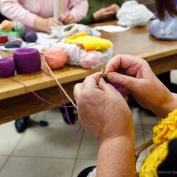 Фото з майстер-класу із в'язання спицями домашніх «чешок», Катерина Степанюк