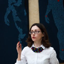 Ольга Музиченко на відкритті виставки «Ukrainian art is the Best», 1.11.2016 р.