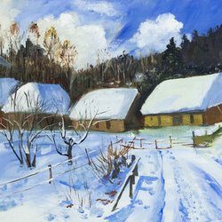 Автор: Ірина Діброва. Виставка живопису «Пейзажна Україна», 20.01 – 4.02.2017 року. 