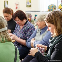 Фото з майстер-класу із в'язання спицями домашніх «чешок», Катерина Степанюк