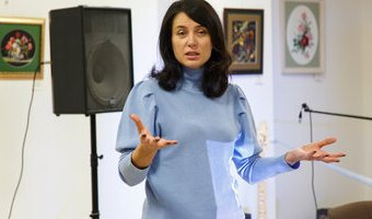 Світлана Долеско на презентації проекту «Реалії українського шоу-бізнесу», 23 лютого 2018 р.