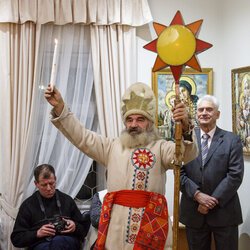 Виставка ікон О.Охапкіна «Від криниці родоводу» в Музеї Гетьманства, 10 січня 2019 р.