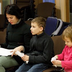 Фото з інтерактивної лекції для дітей про сучасне мистецтво, Інна Ковбасинська