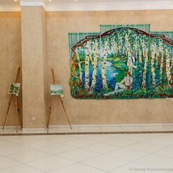 Автор: Ніна Янчуковська. Виставка клаптикового шиття «Україна зоряної мови, Україна Божого Буття», 2 – 23.09.2017 р.