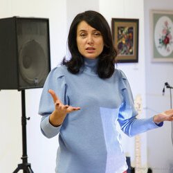 Світлана Долеско на презентації проекту «Реалії українського шоу-бізнесу», 23 лютого 2018 р.