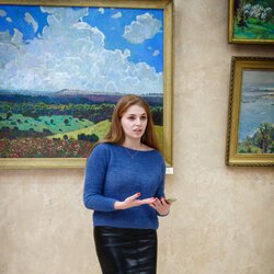 Марія Луцька на відкритті виставки «навКОЛО МОГО БУТТЯ», 17 листопада 2017 р.