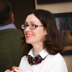 Ольга Музиченко на відкритті виставки «Ukrainian art is the Best», 1.11.2016 р.