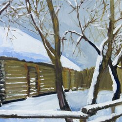 Автор: Ірина Діброва. Виставка живопису «Пейзажна Україна», 20.01 – 4.02.2017 року. 