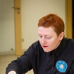 Фото з майстер-класу з каліграфії, Людмила Гжебовська