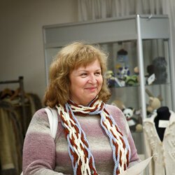 Тамара Брагіна-Новіцька на закритті ІІ Всеукраїнської виставки в'язання «Тепла осінь», 27 жовтня 2017 р.