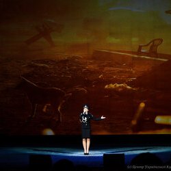 Катерина Пушкіна на звітному концерті НАКККіМ, 12.12.2016 р.