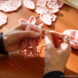 Фото з майстер-класу із в'язання гачком ірландського мережива, Наталія Дмитренко