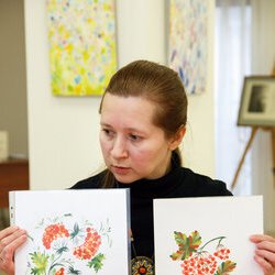 Фото з майстер-класу «Петриківський розпис», Наталія Морозова