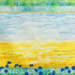 Автор: Ніна Янчуковська. Виставка клаптикового шиття «Україна зоряної мови, Україна Божого Буття», 2 – 23.09.2017 р.